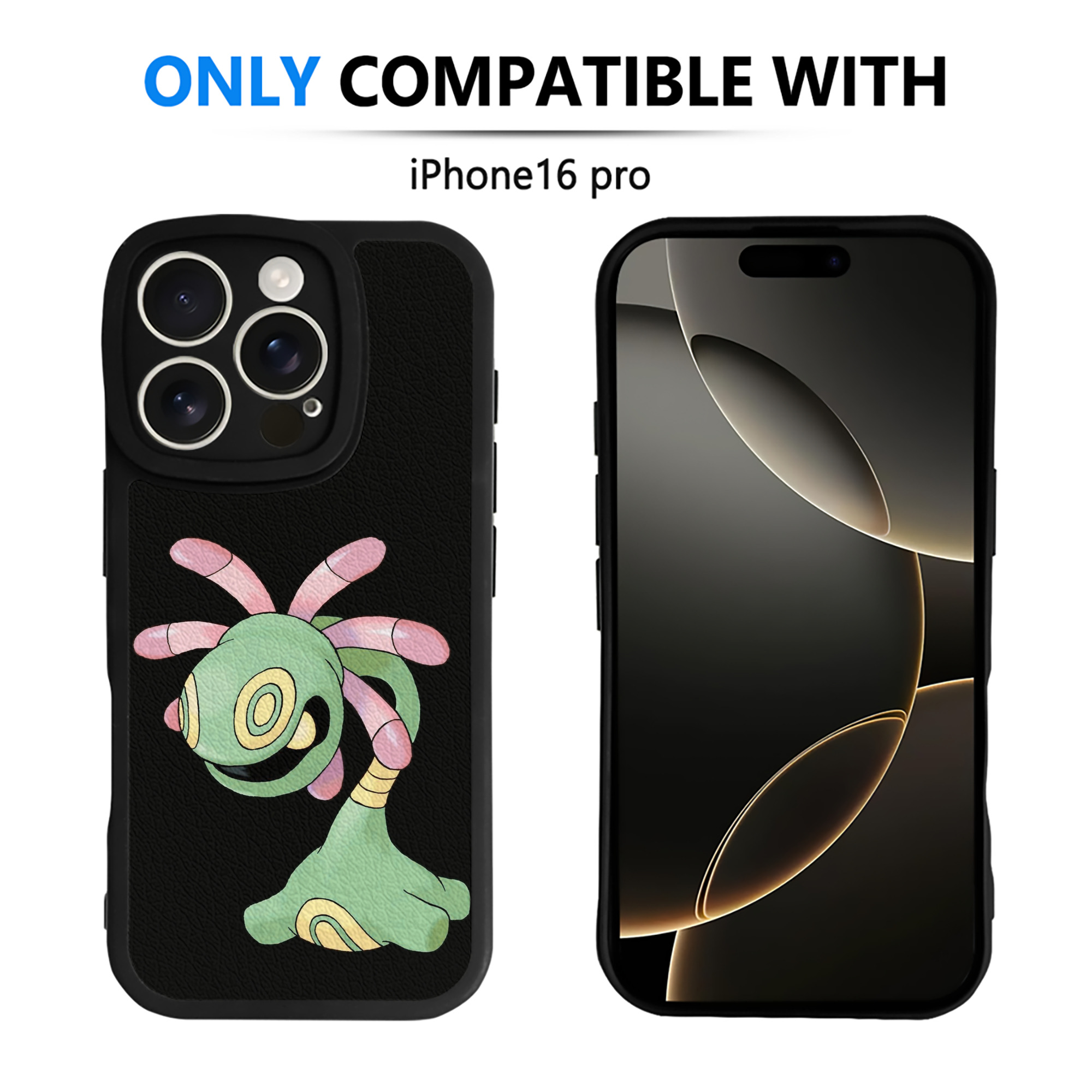 （画像用） ポケットモンスター Pokémon 【iPhone 16シリーズ対応】シリコンスマホケース（レザー調） 材質：シリコン
